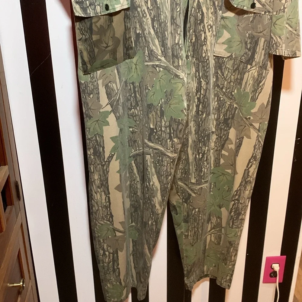 Vintage Camouflage Hunting Outdoorsman Zip Up Coveralls 3XL XXXL 3X Big & Tall - Picture 12 of 17